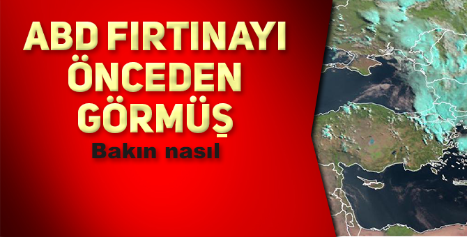 FIRTINANIN UZAYDAN MARMARA’YI VURMA ANI