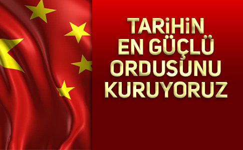 ÇİN “ALAYINIZA” DEDİ