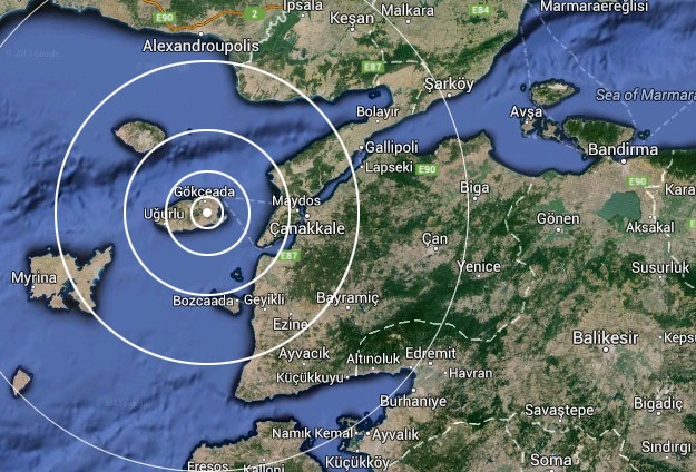 GÖKÇEADA AÇIKLARINDA DEPREM