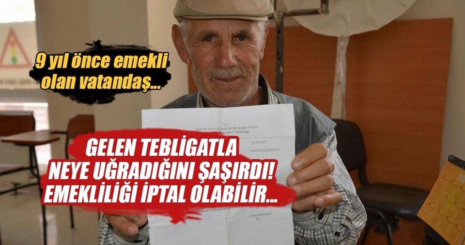 9 yıl önce emekli olduktan sonra SGK’dan borç geldi