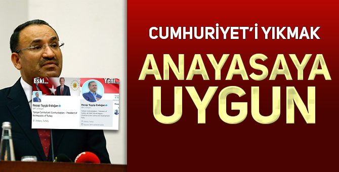 ERDOĞAN’IN “CUMHURİYETİ” SİLMESİNE HÜKÜMETTEN AÇIKLAMA