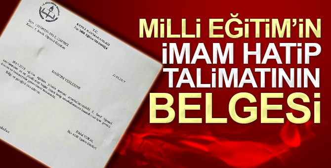 ‘Öğrencilerin en az yüzde 35’ini imam hatiplere kazandırın!’