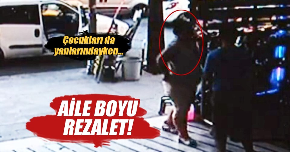 Aile boyu hırsızlık güvenlik kamerasında