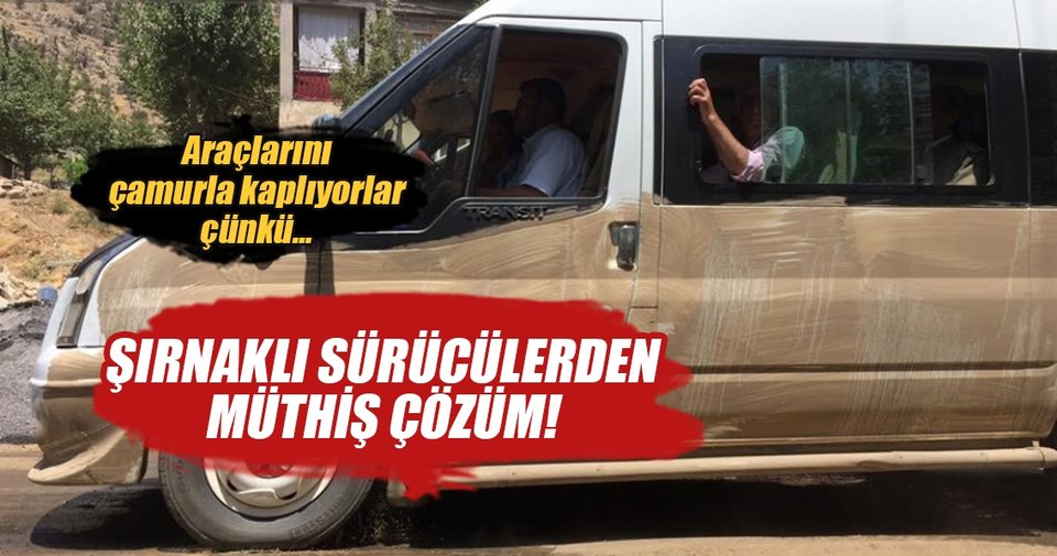 Asfalt eriten sıcağa çamurlu çözüm