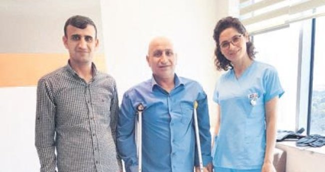 Bacağında 19 cm’lik kemik tümörü çıktı