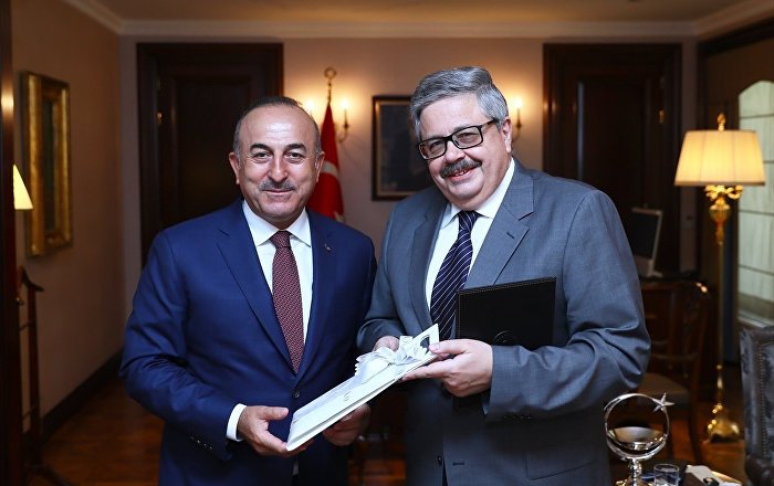 Çavuşoğlu, Rus Büyükelçi Yerhov’u kabul etti