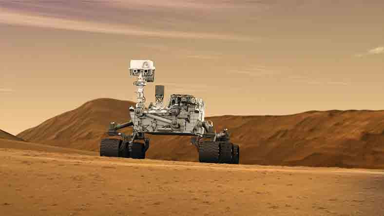 Curiosity Mars'ın Bulutlu Görüntülerini Yakaladı