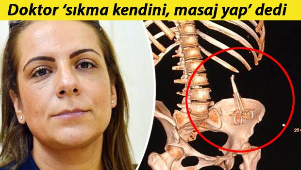 Doktor ‘sıkma kendini, masaj yap’ dedi… Karnında makas unutulduğu ortaya çıktı