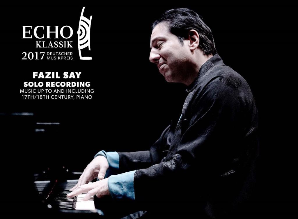 ECHO Klasik 2017 Ödülü Fazıl Say'a…