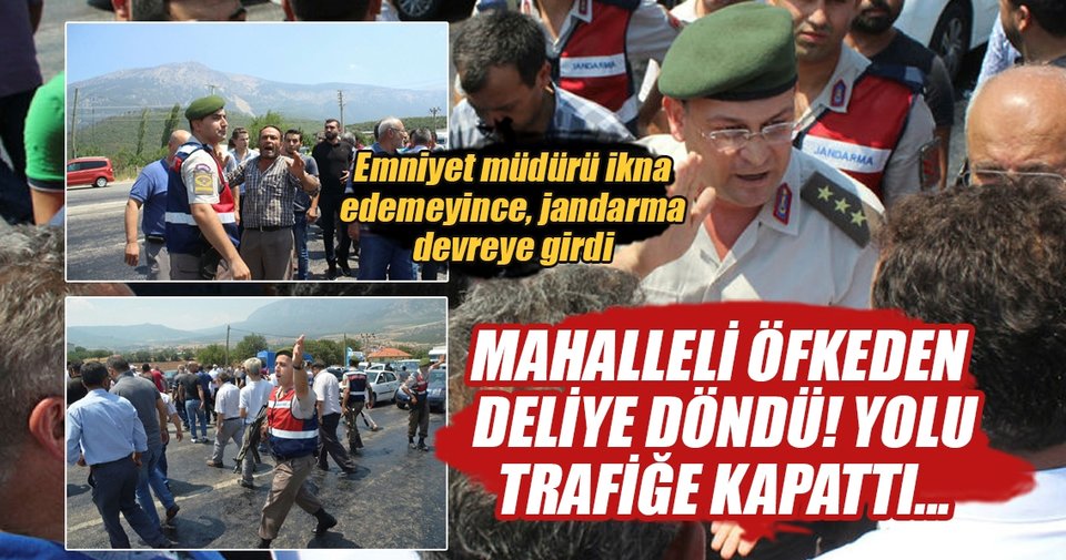 Fatmaana kazada öldü, mahalleli yolu kapattı