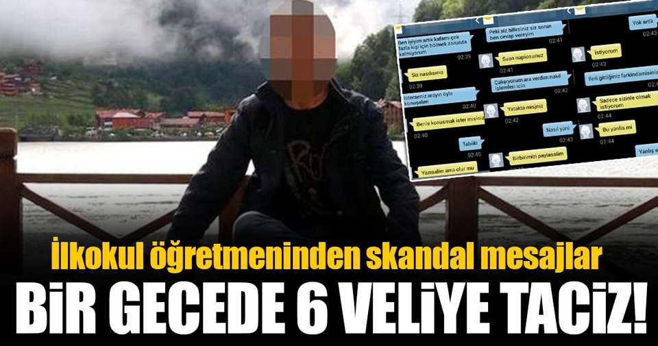 İlkokul öğretmeninden velilere taciz