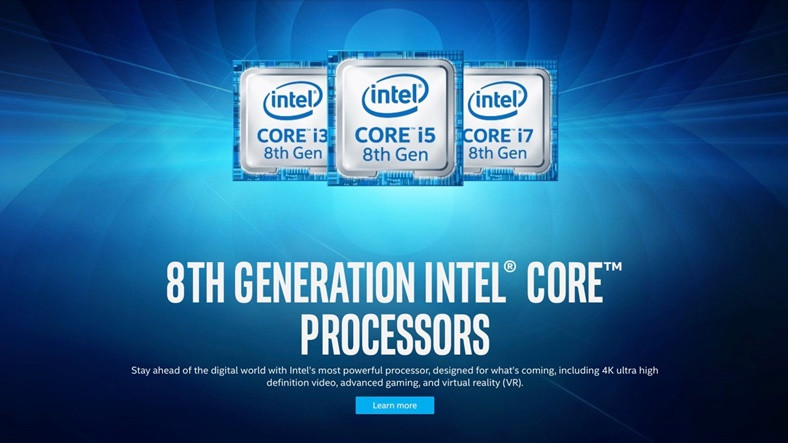 Intel 8. Nesil U-Serisi Core İşlemciler Tanıtıldı!