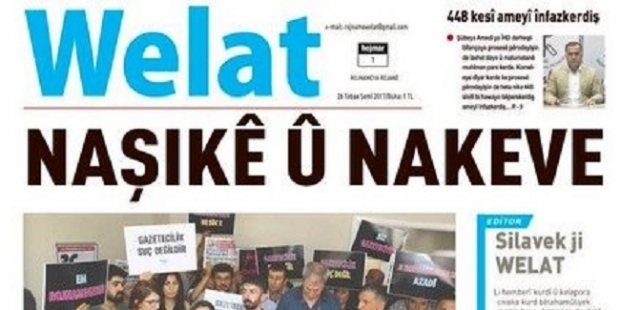 Kapatılan Rojava Medya'nın yerine Welat gazetesi yayına başladı