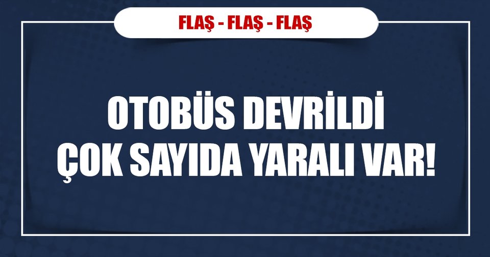 Kayseri’de otobüs devrildi: 26 yaralı