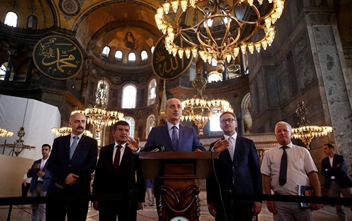 Kurtulmuş: Ayasofya’nın ibadete açılması gündemimizde yok