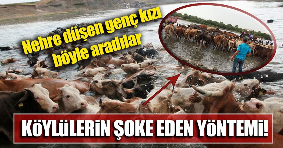 Nehre düşen kız için şoke eden arama yöntemi!