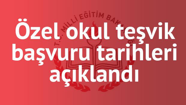 Özel okul teşvik başvuru tarihi belli oldu… Başvuru nasıl yapılır?