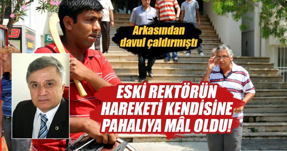 Profesörün arkasından davul çaldıran rektör tazminat ödeyecek