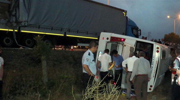 Samsun’da trafik kazası: 28 yaralı