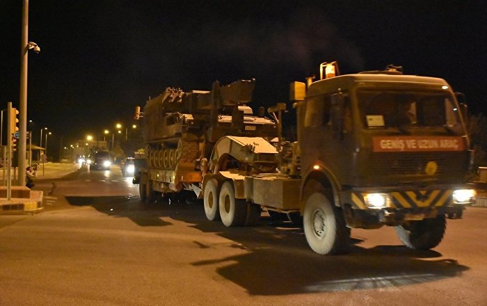 Suriye sınırına askeri sevkiyat