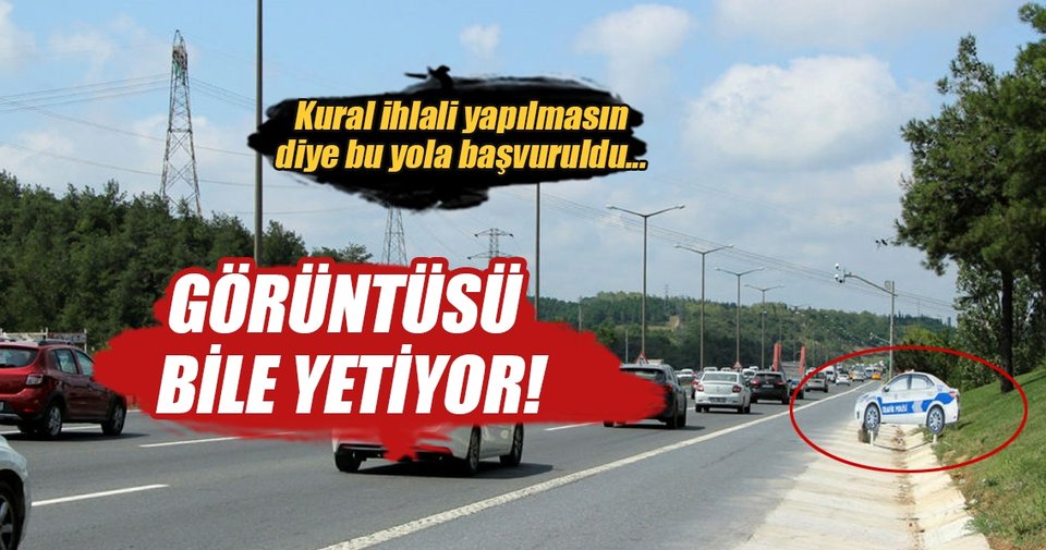 TEM Otoyolu’nda sürücüleri şaşkına döndüren manzara