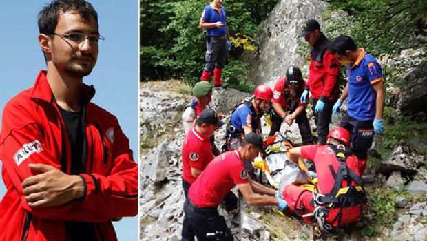 Üniversiteli genç 70 metrelik uçuruma düşüp öldü