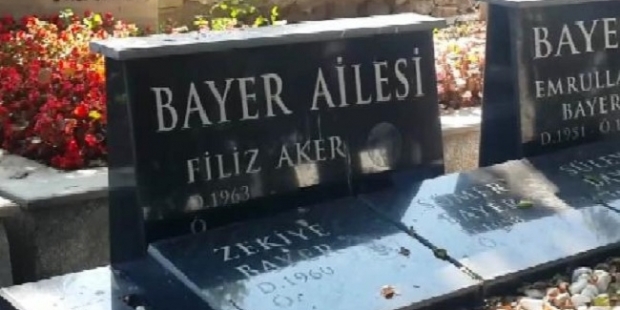 Vatan Şaşmaz'ı öldürüp intihar eden Filiz Aker, bir ay önce kendisine mezar taşı yaptırmış