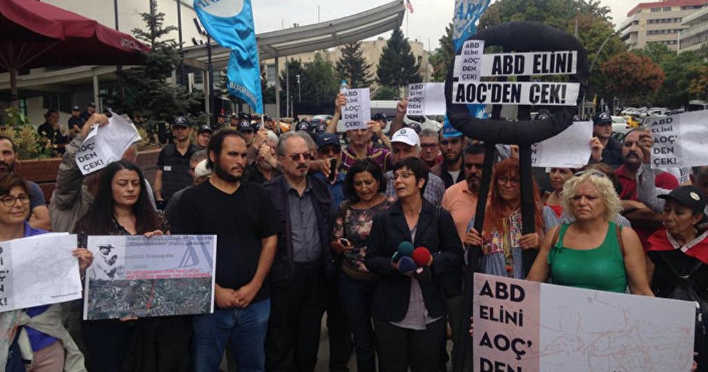 ABD Büyükelçiliği önünde polis müdahalesi