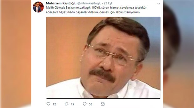 AKP’li Meclis üyesinden Gökçek’e: ‘Sivil hayatınızda başarılar