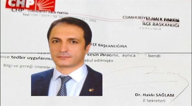 CHP Bağcılar İlçe Başkanı disipline sevk edildi