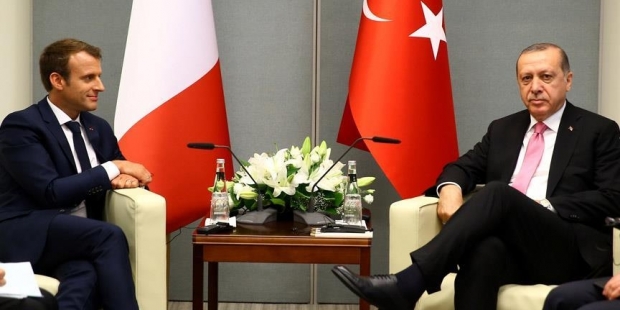 Cumhurbaşkanı Erdoğan, Macron ile görüştü
