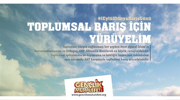 Gençlik Muhalefeti’nden 1 Eylül çağrısı: Toplumsal barış için