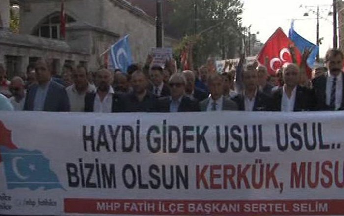 MHP’den Kerkük yürüyüşü: ‘Haydi gidek usul usul, bizim olsun Kerkük, Musul’