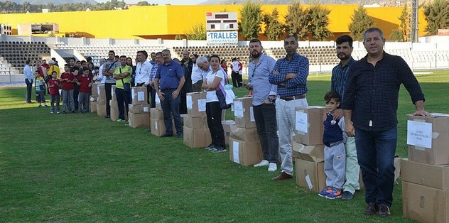 Aydın’da amatör spor kulüplerine malzeme desteği
