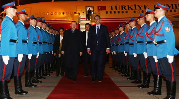 Cumhurbaşkanı Erdoğan Sırbistan’da