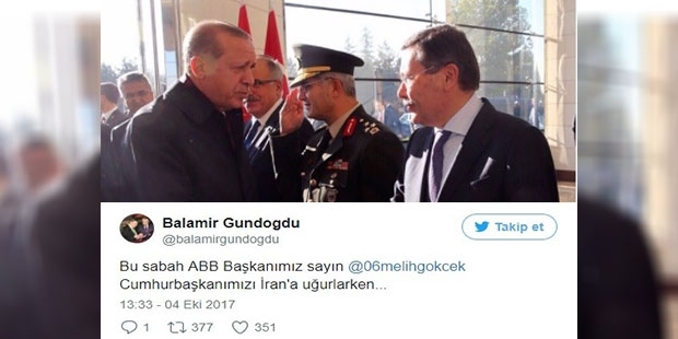 EGO Genel Müdürü Erdoğan ve Gökçek’in bu sabah çekilen fotoğrafını paylaştı: Yorumsuz…