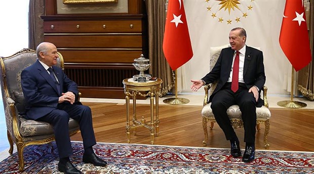 Erdoğan-Bahçeli görüşmesi sona erdi