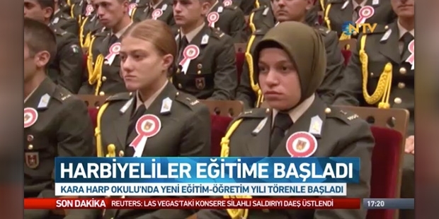 Kara Harp Okulu, tarihindeki ilk başörtülü öğrenciyle eğitime başladı