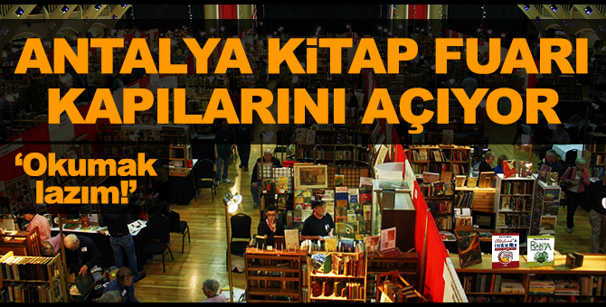 8. Antalya kitap fuarı kapılarını açtı