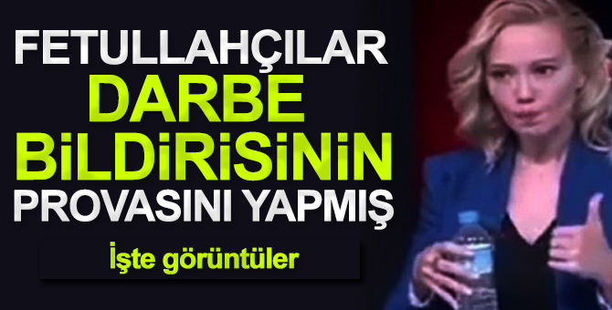 Fetullahçıların darbe bildirisi provası ortaya çıktı