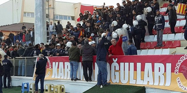 Amatör maçta arbede