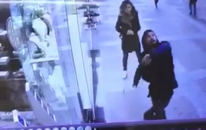 Balona rövaşata atan adam hastaneye kaldırıldı