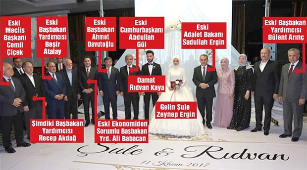 Eski kabine düğünde buluştu, hükümetten tek kişi katıldı