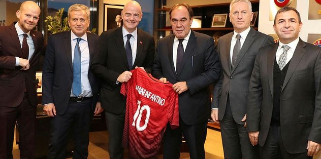 FIFA Başkanı Infantino’dan TFF’ye ziyaret