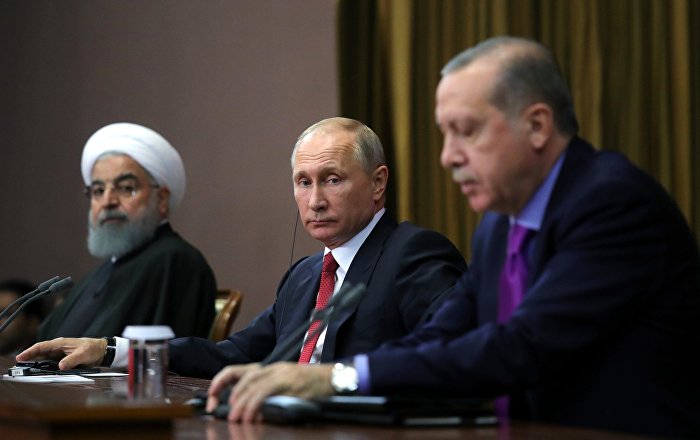 Putin, Erdoğan ve Ruhani’den ortak bildiri: Hiçbir siyasi inisiyatif Suriye’nin egemenliğine zarar vermemeli