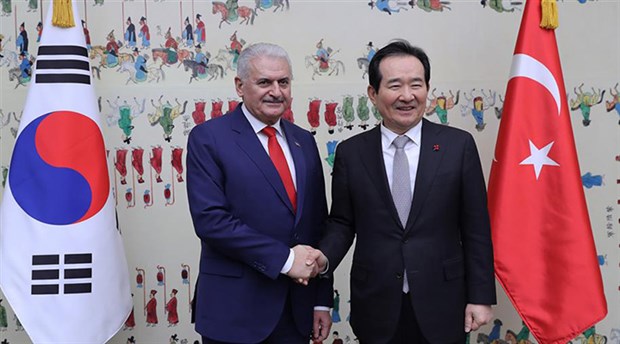 Başbakan Yıldırım, Güney Kore Ulusal Meclisi Başkanı Chung ile