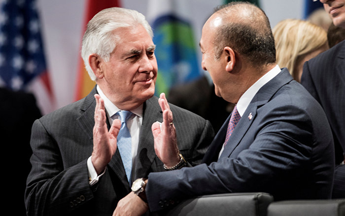 Çavuşoğlu: Tillerson’a ‘Kaynaklarını check et, YPG ağzıyla konuşma’ dedim