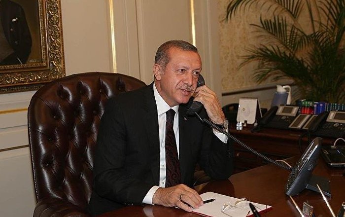 Cumhurbaşkanı Erdoğan, İngiltere Başbakanı May ile telefonda görüştü