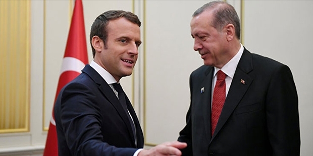 Erdoğan, Fransa Cumhurbaşkanı Macron ile görüştü