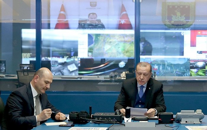 Erdoğan, video konferansla Zeytin Dalı Harekatı hakkında bilgi aldı